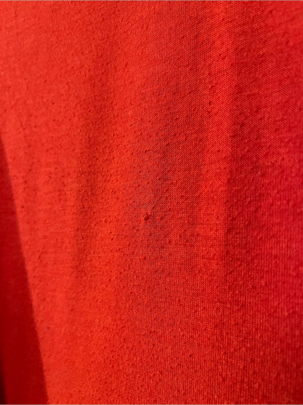 Red Orange Ruffle-Hem Long Top - Picture 5 of 5